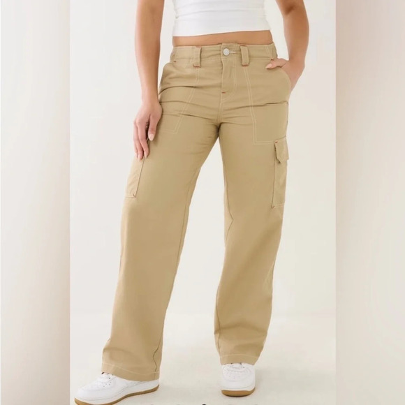 True Religion Military Single Needle Cargo Pant Travertine
Khaki Women's 28 NWT - Picture 2 of 16